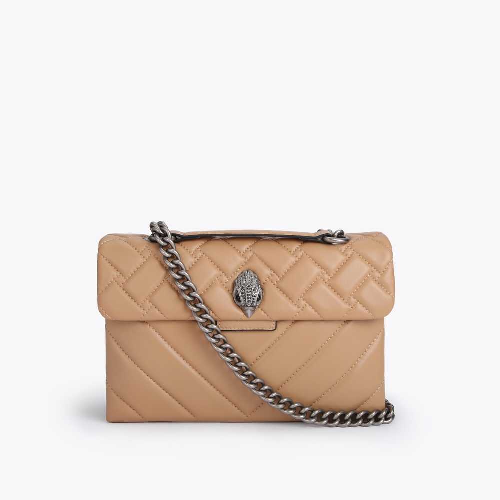 Bolsa De Hombro Kurt Geiger Cuero Kensington Mujer Marrom | Mexico-63217949