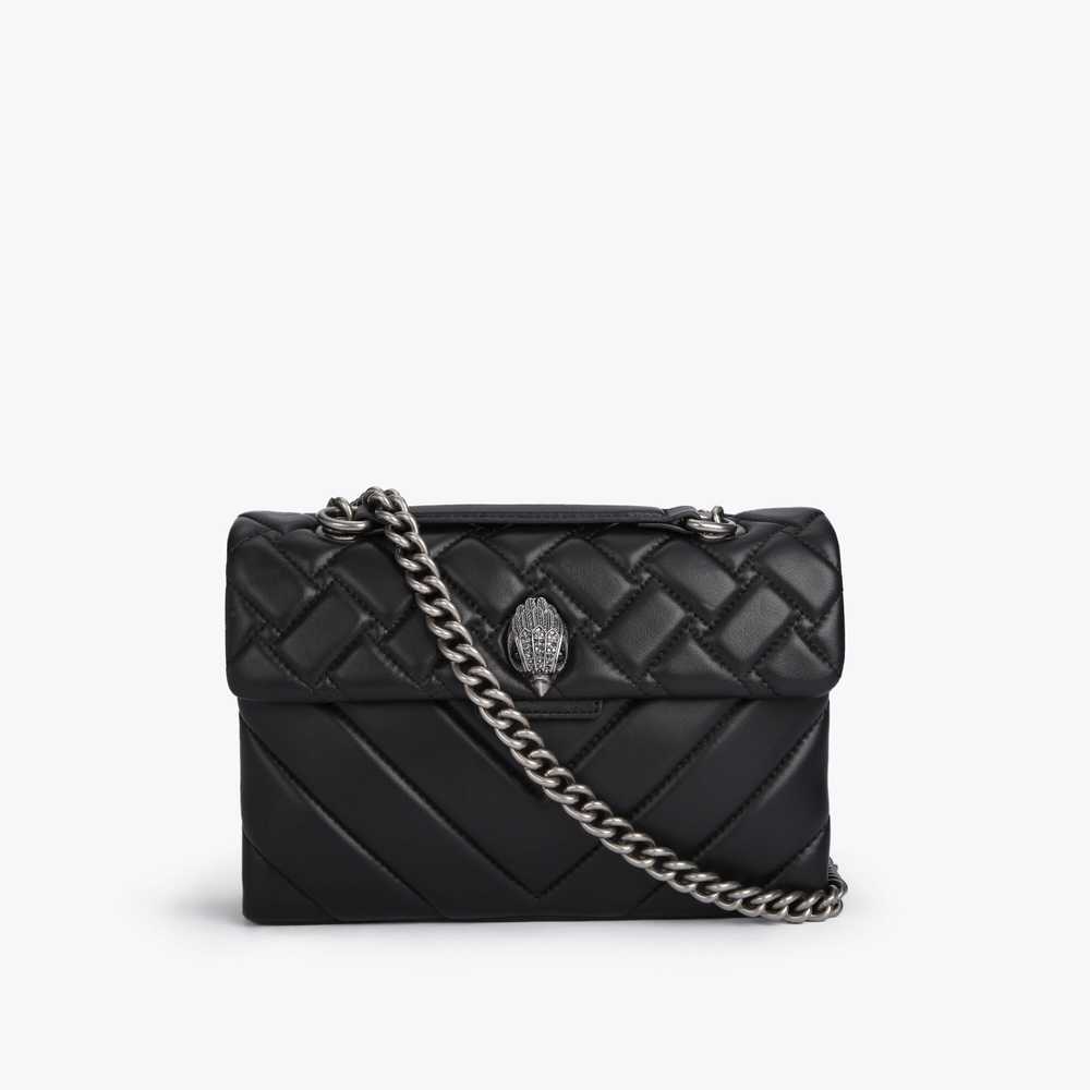 Bolsa De Hombro Kurt Geiger Cuero Kensington Mujer Negros | Mexico-83674299