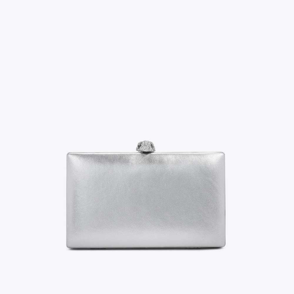Bolso Clutch Kurt Geiger Kensington Mujer Plateados | Mexico-16023979