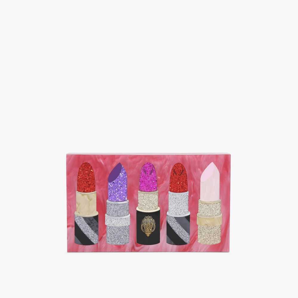 Bolso Clutch Kurt Geiger Lipstick Mujer Fucsia | Mexico-04385619