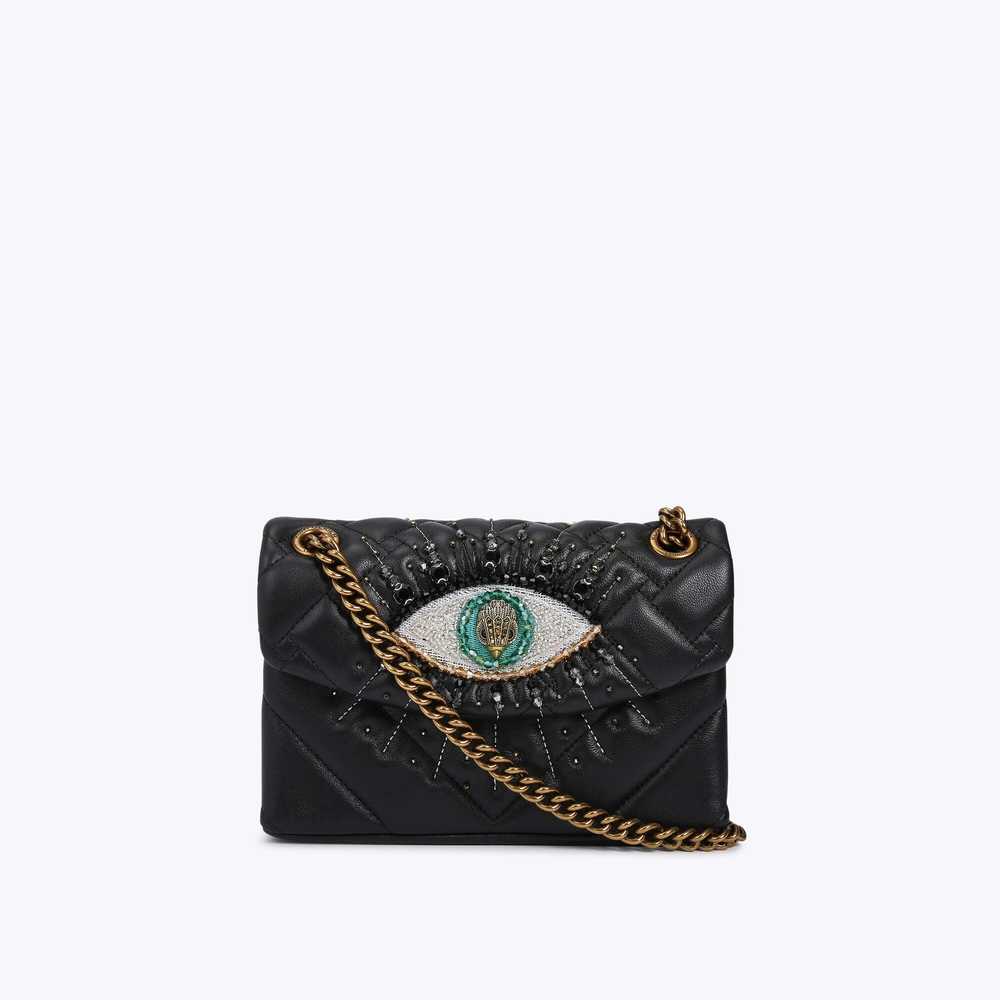 Bolsos Cruzados Kurt Geiger Cuero Mini Kensington Eye Mujer Negros | Mexico-60143579