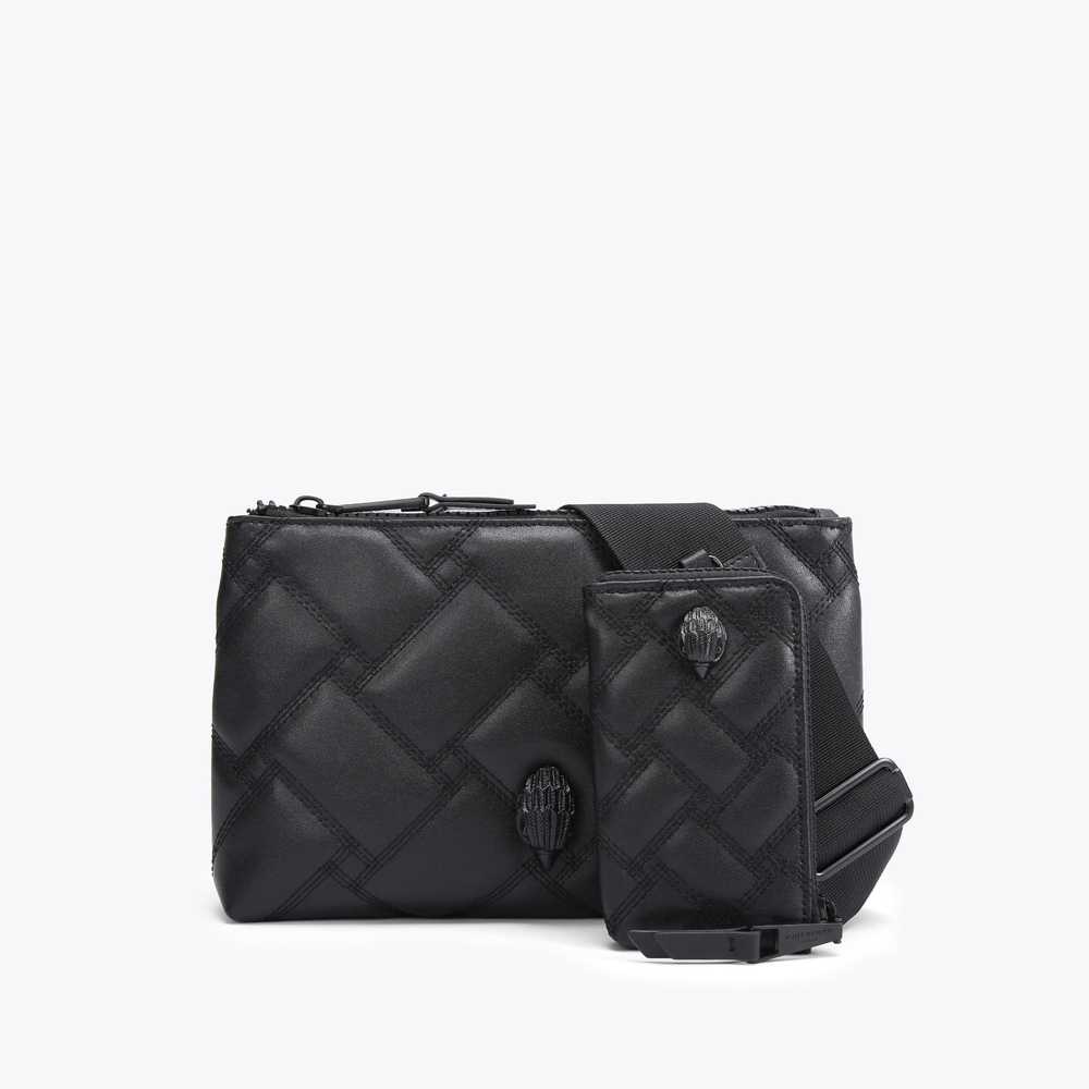 Bolsos Cruzados Kurt Geiger Kensington Mujer Negros | Mexico-64273059