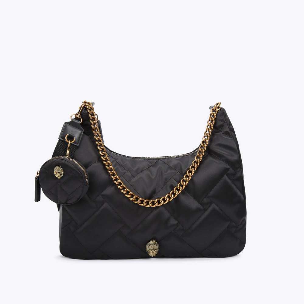 Bolsos Cruzados Kurt Geiger Recycled Large Hobo Mujer Negros | Mexico-72148359