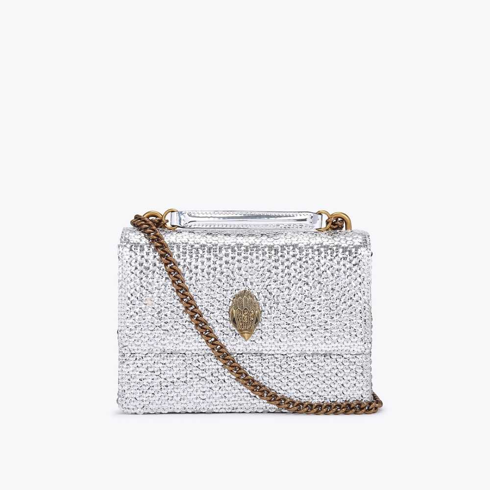 Bolsos Cruzados Kurt Geiger Shoreditch Mujer Plateados | Mexico-52198639