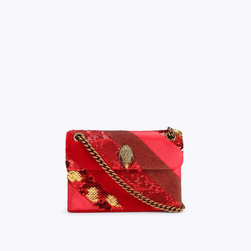 Bolsos Mini Kurt Geiger Fabric Mini Kensington Mujer Rojos | Mexico-28317609