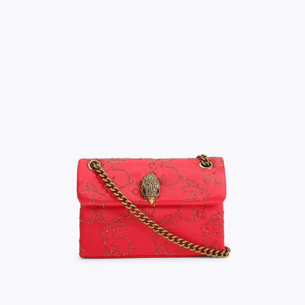 Bolsos Mini Kurt Geiger Fabric Mini Kensington Mujer Rojos | Mexico-46915209