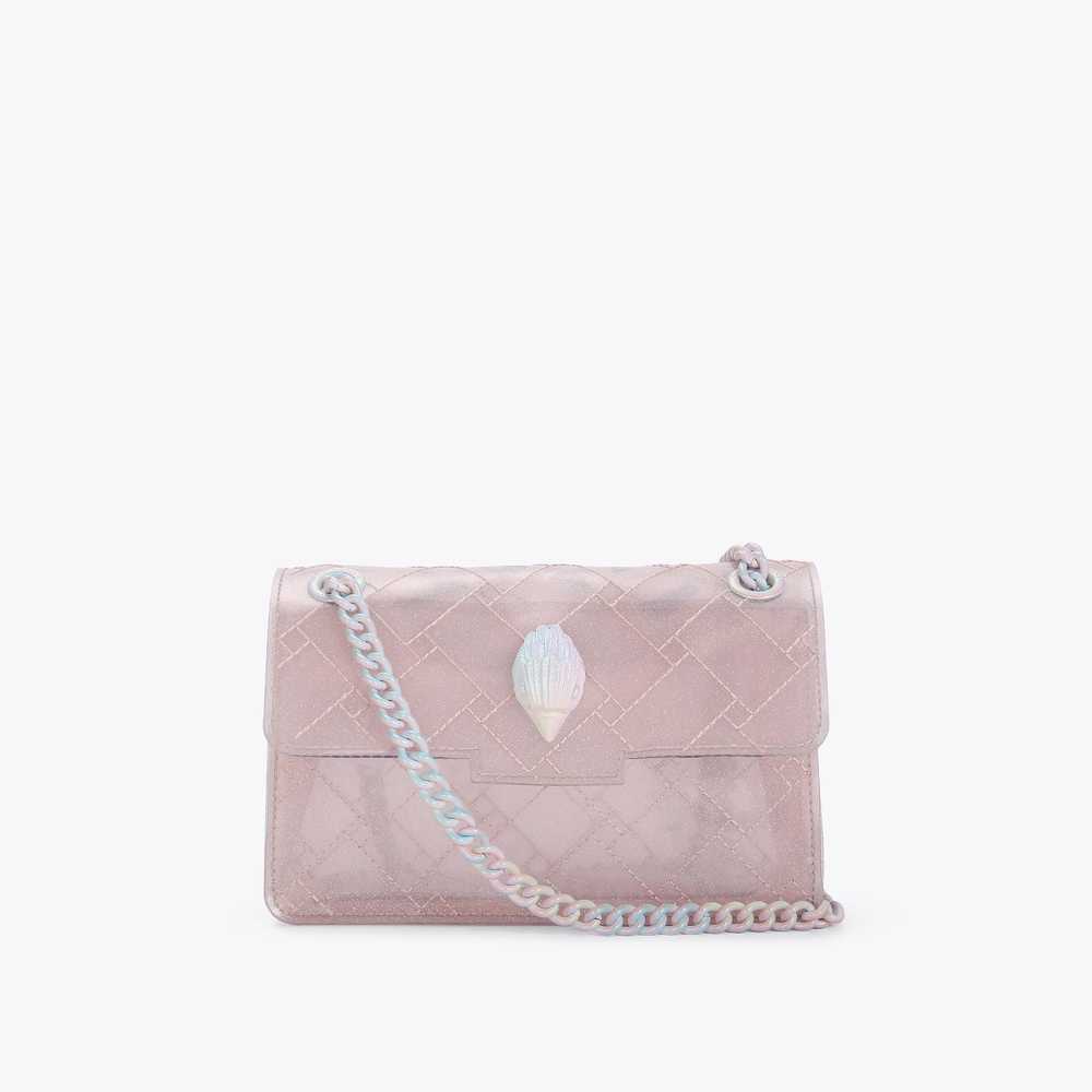 Bolsos Mini Kurt Geiger Glitter Mini Kensington Mujer Rosas | Mexico-31047629