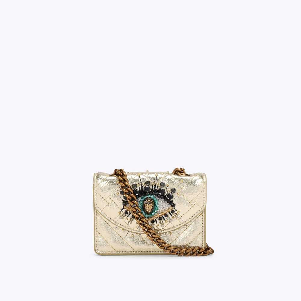 Bolsos Mini Kurt Geiger Micro Kensington Eye Mujer Dorados | Mexico-70692159