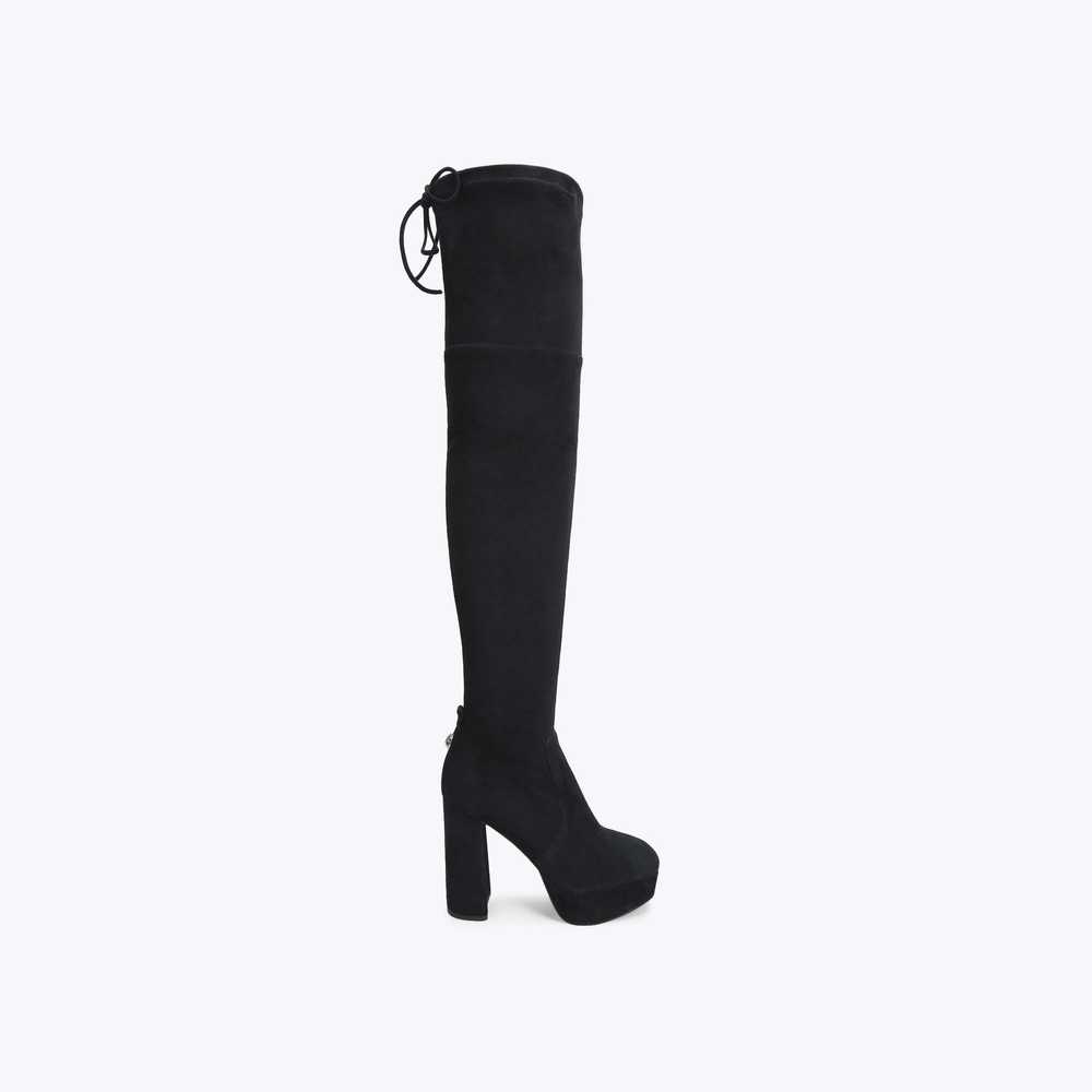 Botas Hasta La Rodilla Kurt Geiger Pierra Plataforma Mujer Negros | Mexico-61023799