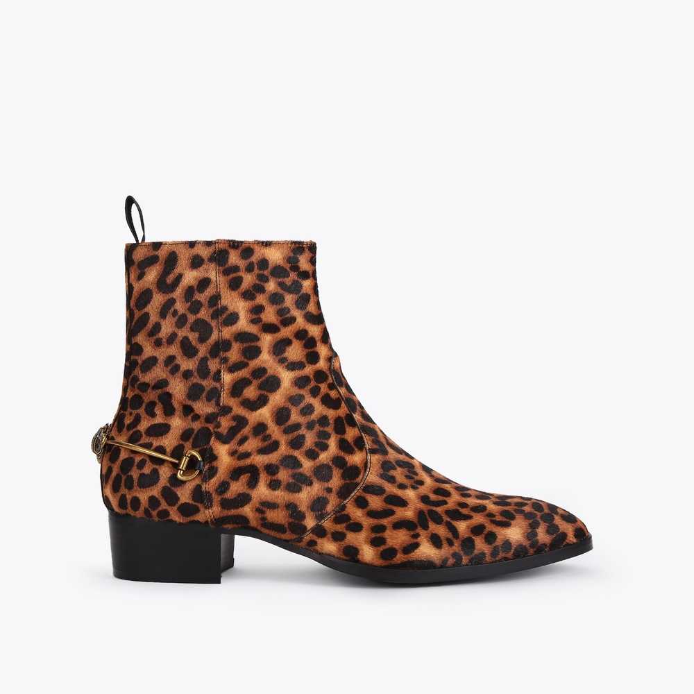 Botines Kurt Geiger Gin Leopard Hombre Marrom | Mexico-01842979