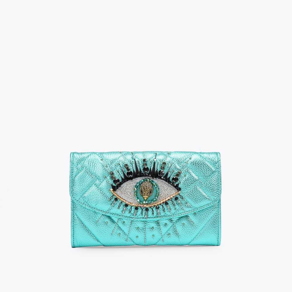 Carteras Kurt Geiger Kensington Chain Mujer Turquesa | Mexico-82973019