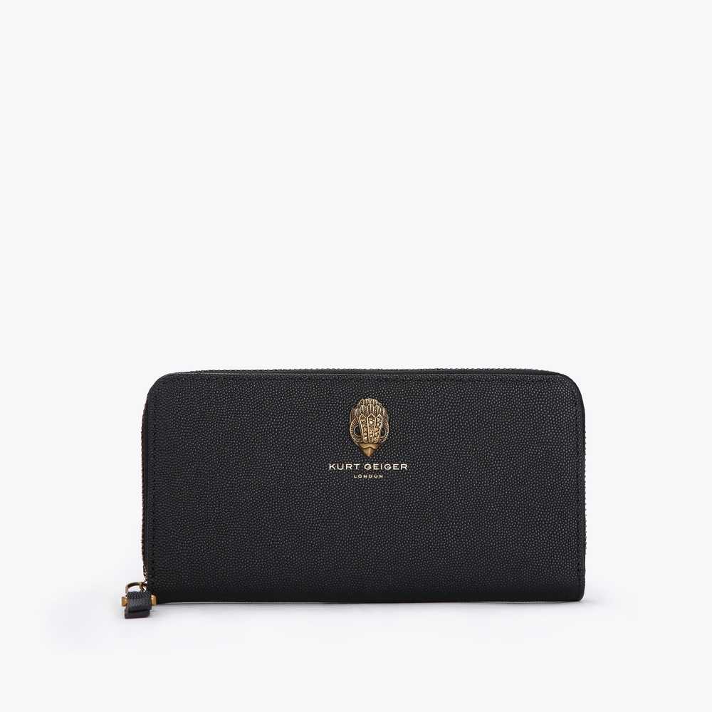 Carteras Kurt Geiger Zip Around Mujer Negros | Mexico-34271809