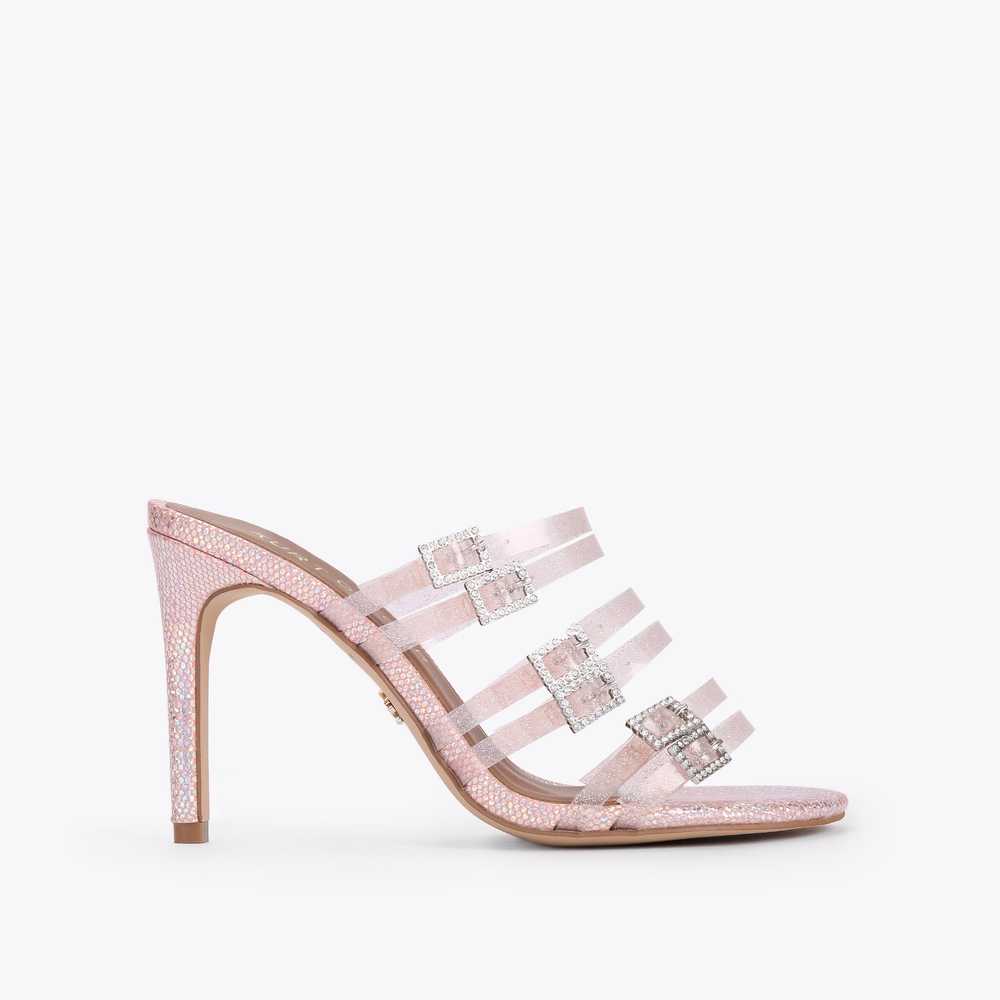 Mulas Kurt Geiger Pierra Vinyl Mujer Rosas | Mexico-75182049