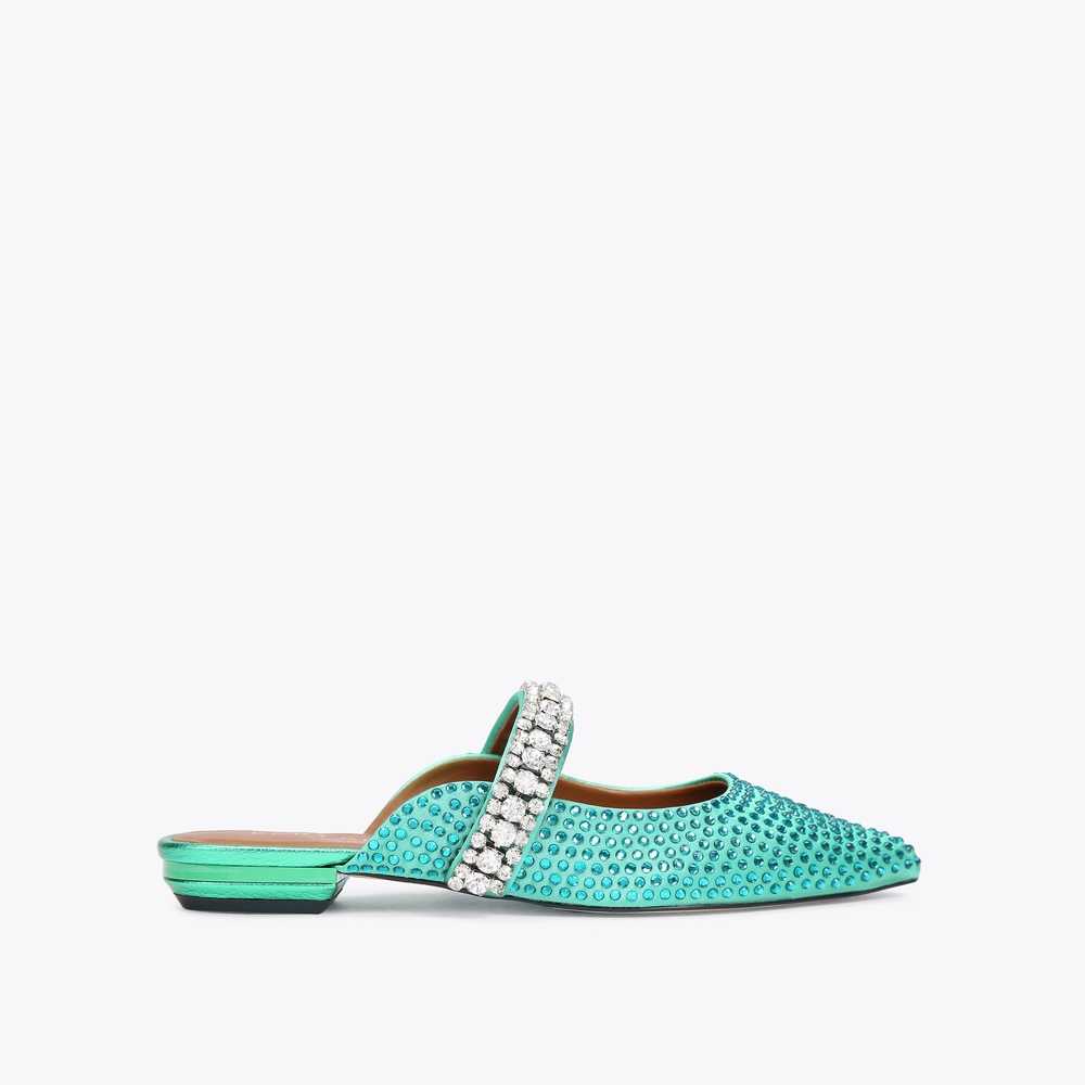 Mulas Kurt Geiger Princely Crystals Mujer Turquesa | Mexico-01234799