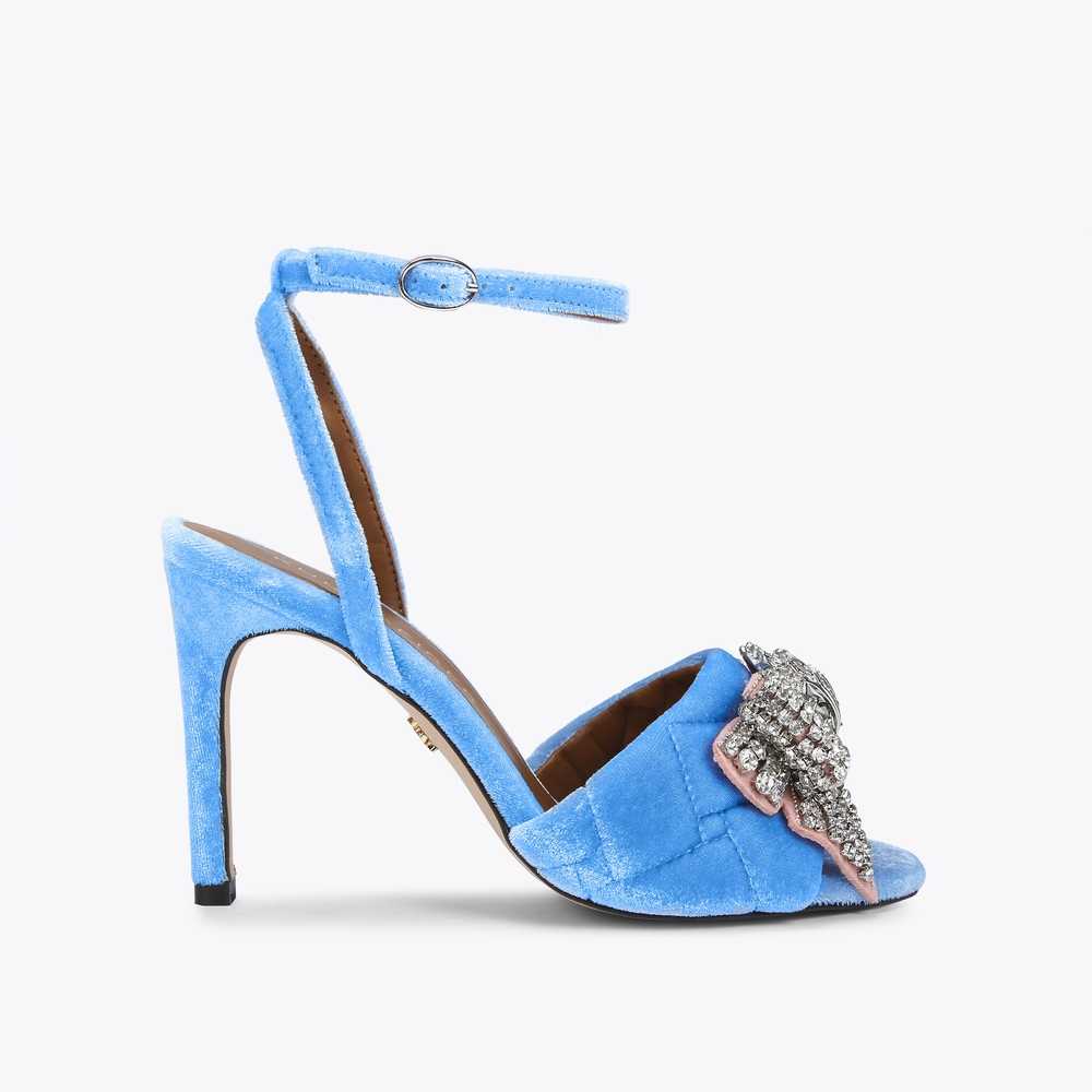 Sandalias Kurt Geiger Kensington Bow Mujer Azules | Mexico-31274509
