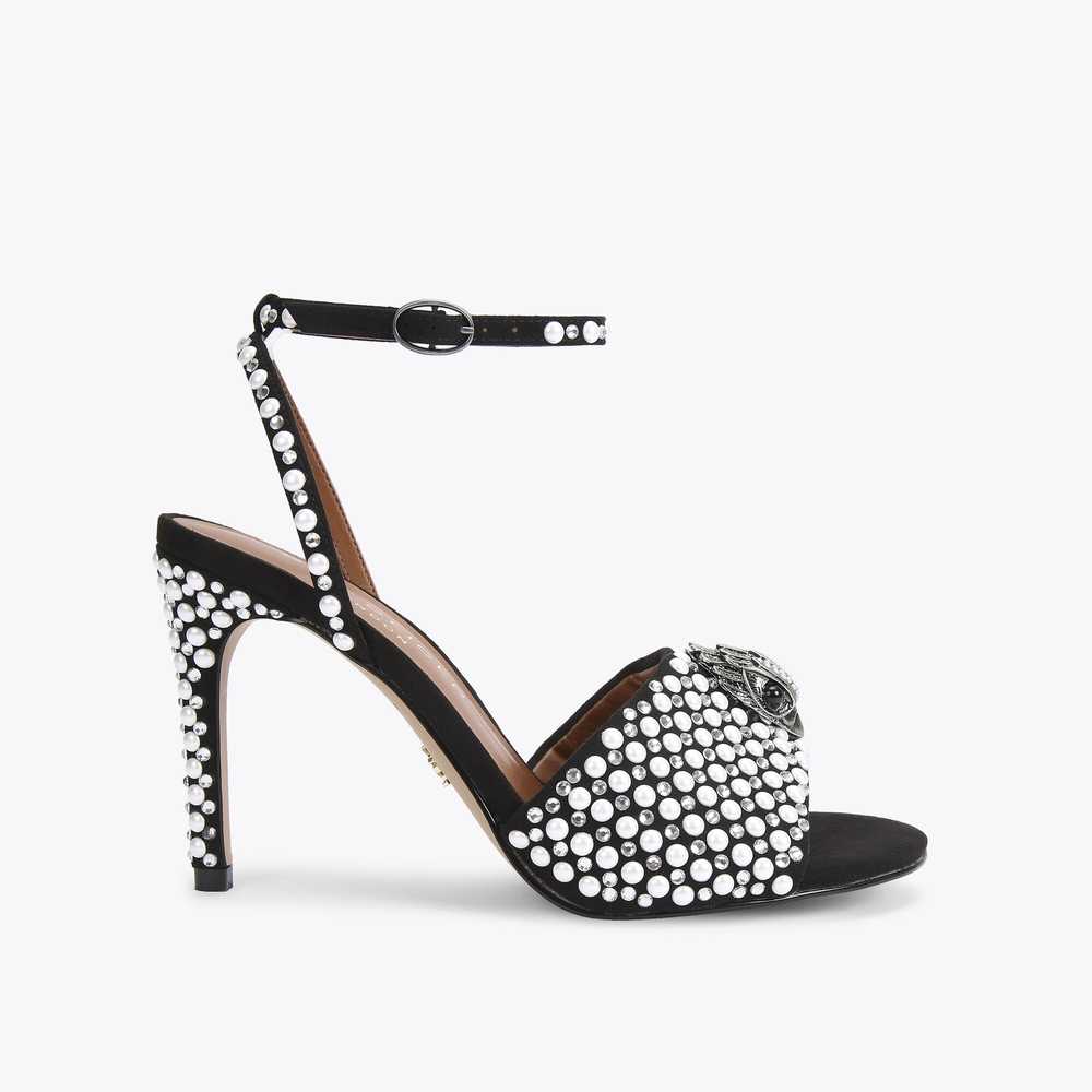 Sandalias Kurt Geiger Kensington Mujer Negros Blancos | Mexico-09128769