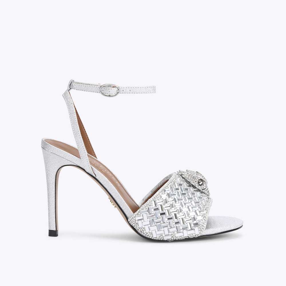 Sandalias Kurt Geiger Kensington Mujer Plateados | Mexico-74951809