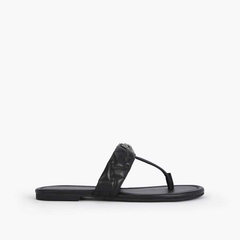 Sandalias Kurt Geiger Kensington T-bar Mujer Negros | Mexico-36029879