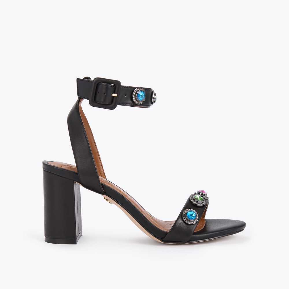 Sandalias Kurt Geiger Octavia Block Mujer Negros | Mexico-06429539