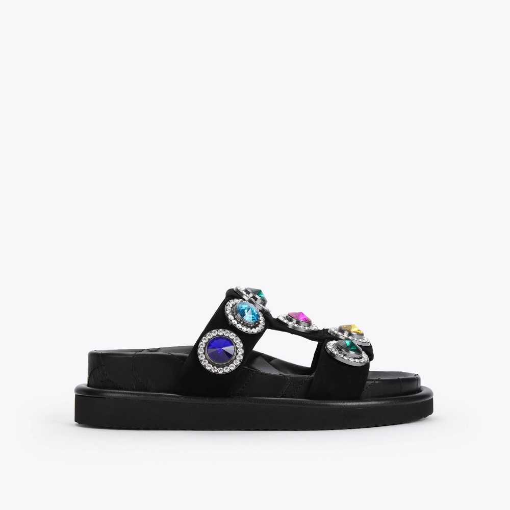 Sandalias Kurt Geiger Orson Crystal Mujer Negros | Mexico-98152469