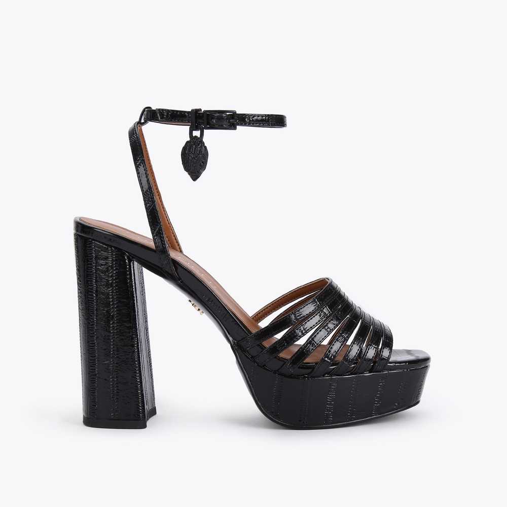 Sandalias Kurt Geiger Pierra Plataforma Mujer Negros | Mexico-19427039