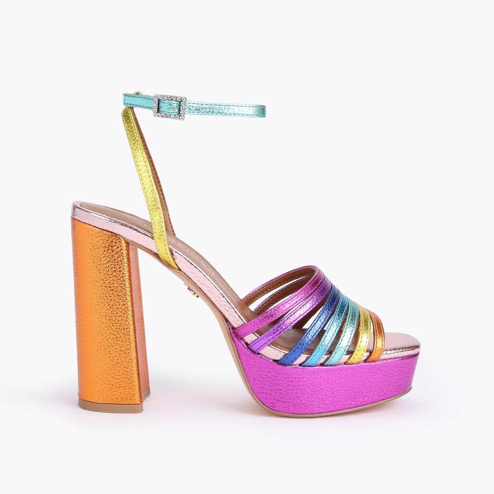 Sandalias Kurt Geiger Pierra Plataforma Mujer Multicolor | Mexico-36140989