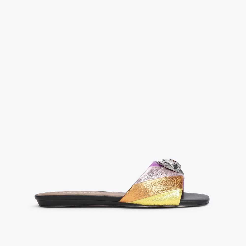 Sandalias Planas Kurt Geiger Kensington Mujer Multicolor | Mexico-60934289