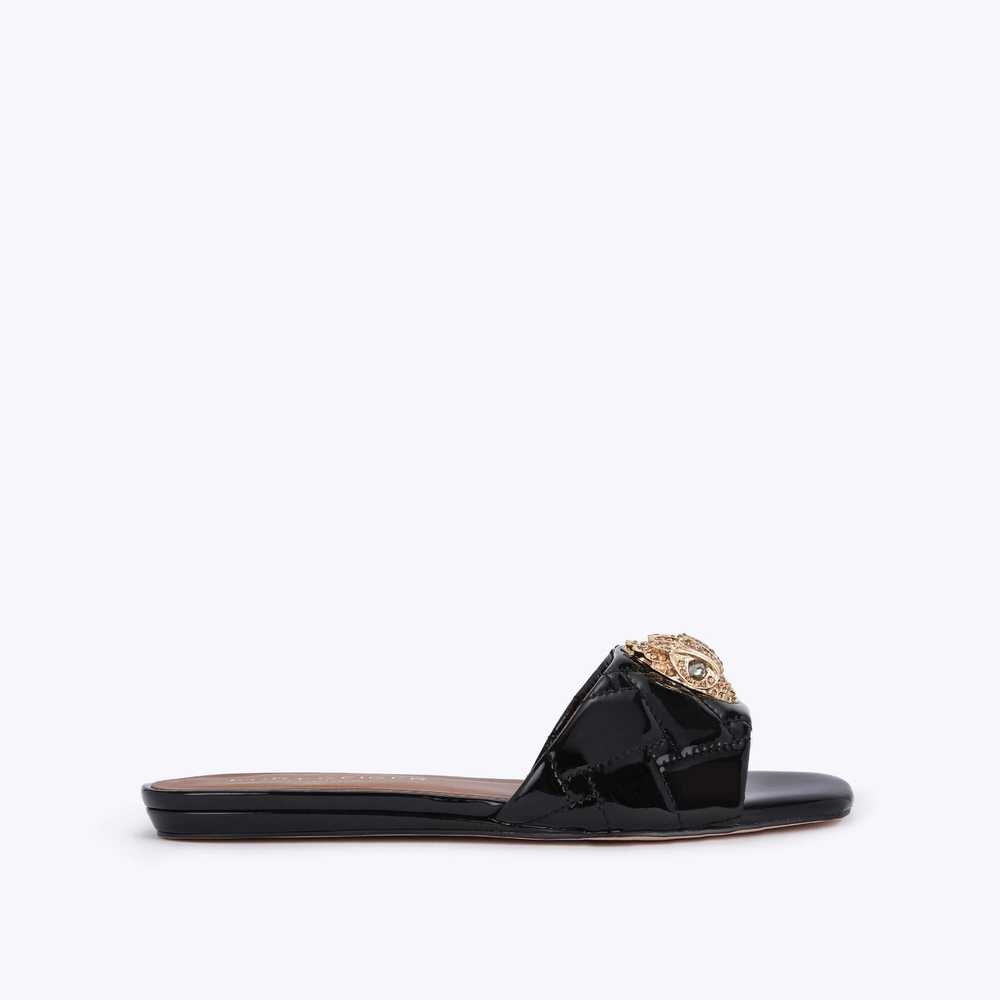 Sandalias Planas Kurt Geiger Kensington Mujer Negros | Mexico-87062419