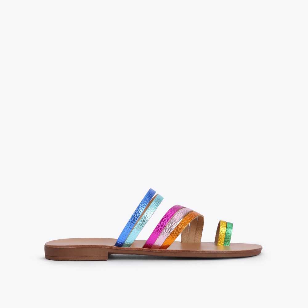 Sandalias de Diapositivas Kurt Geiger Delilah Rainbow Mujer Multicolor | Mexico-70589329