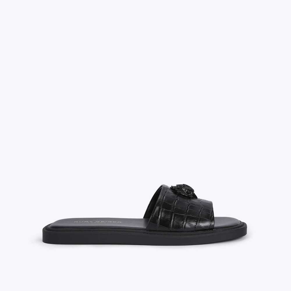 Sandalias de Diapositivas Kurt Geiger Oscar Hombre Negros | Mexico-40813599