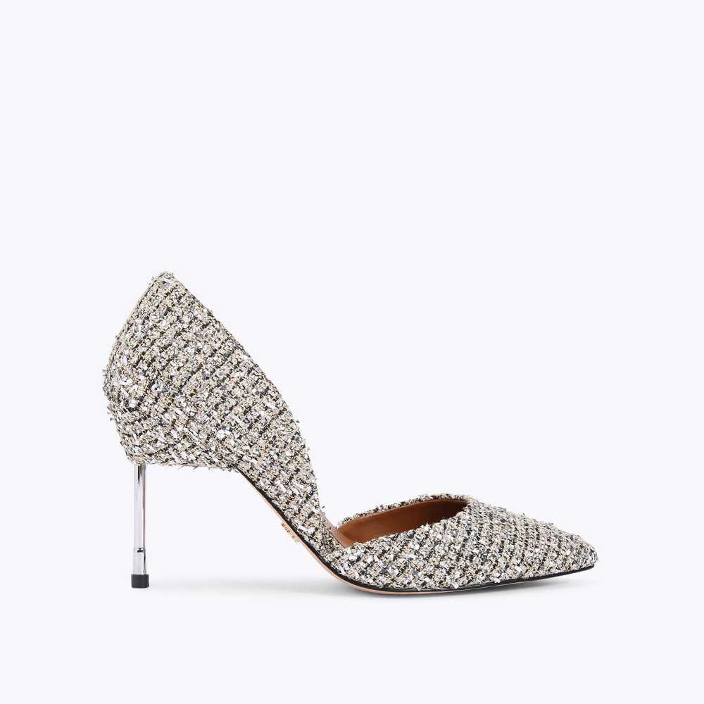 Tacones Kurt Geiger Bond 90 Mujer Plateados | Mexico-86092179