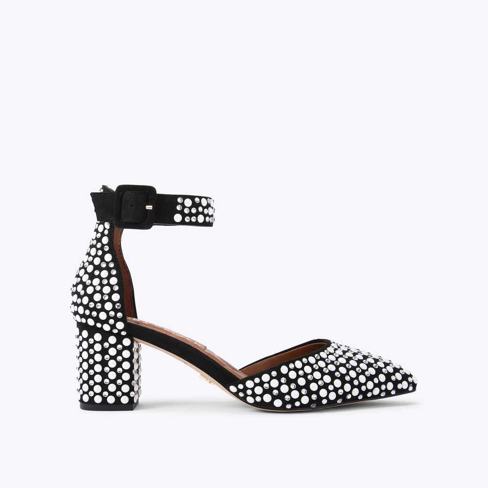 Tacones Kurt Geiger Burlington Mujer Negros Blancos | Mexico-07589649
