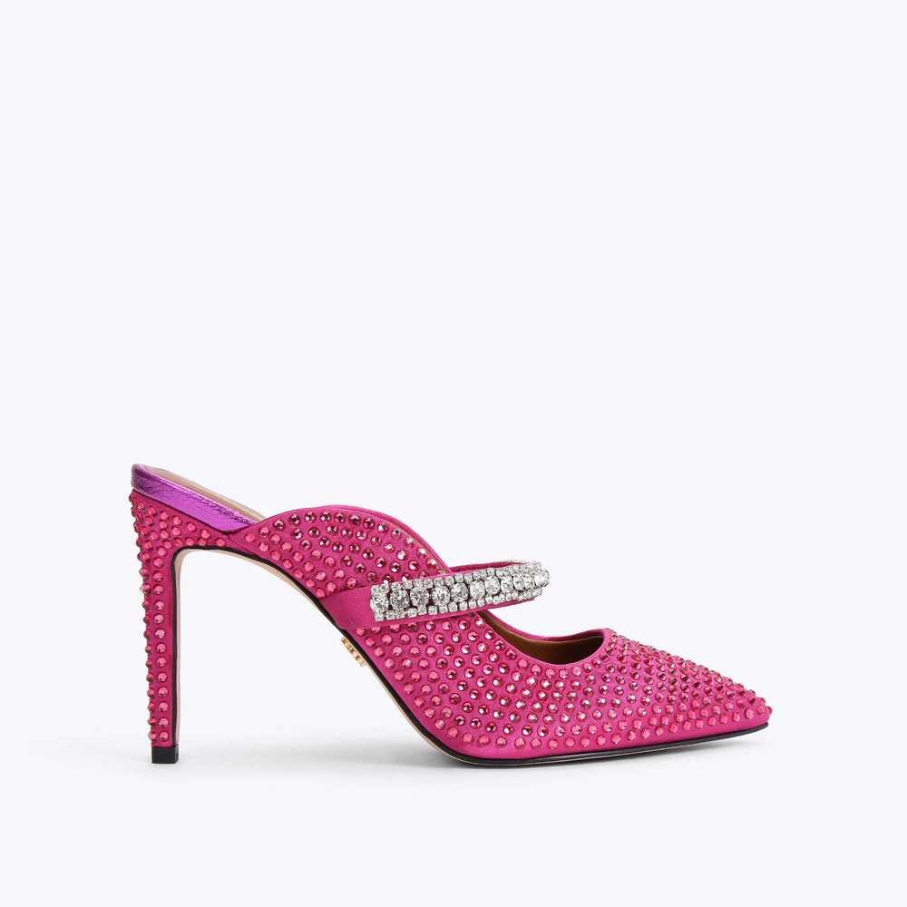 Tacones Kurt Geiger Duke Crystal Mujer Fucsia | Mexico-67139529