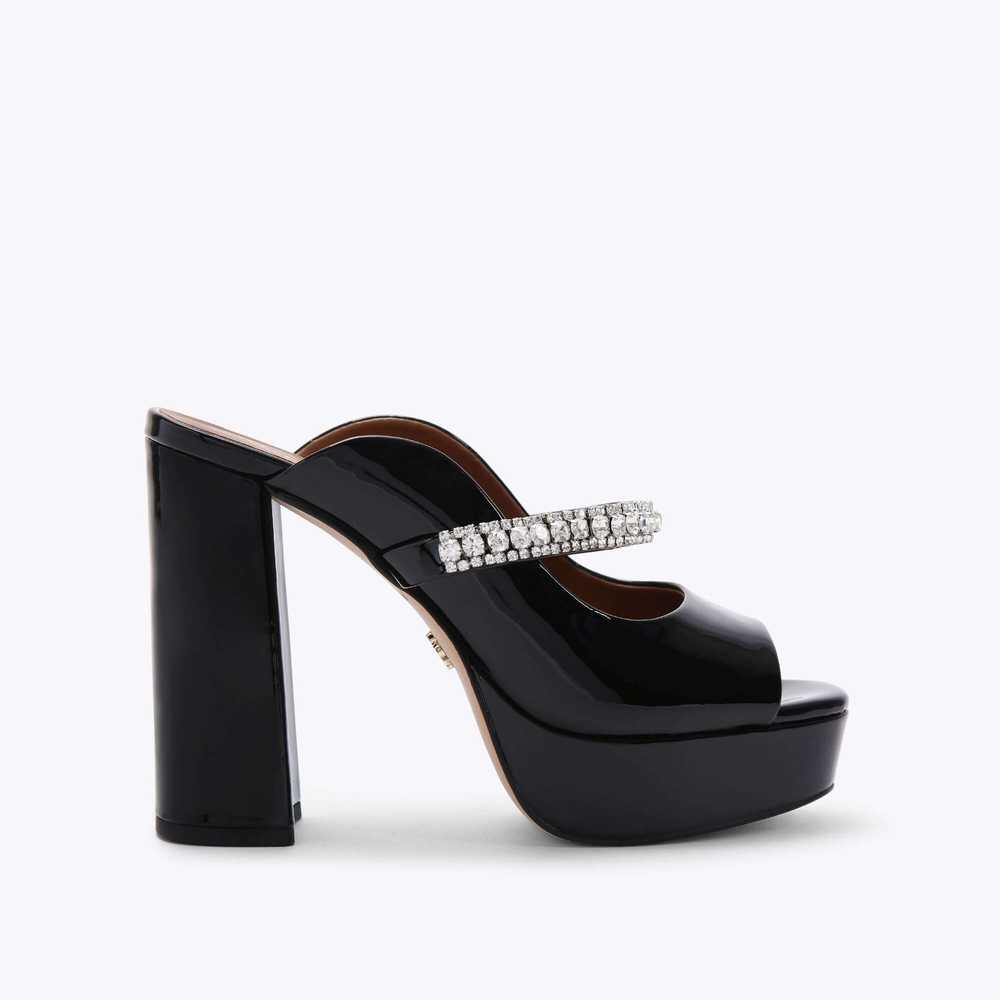 Tacones Kurt Geiger Duke Plataforma Mujer Negros | Mexico-57031289