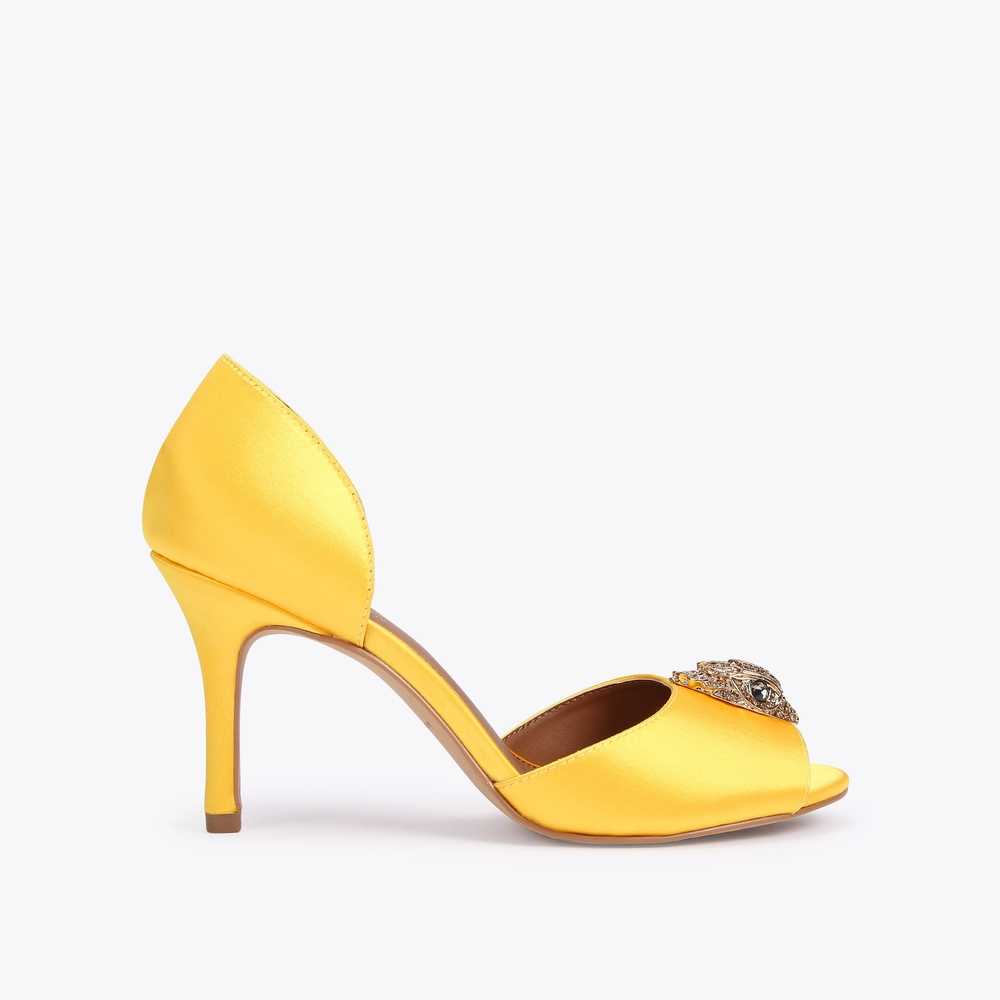 Tacones Kurt Geiger Kensington Mujer Amarillos | Mexico-27041989