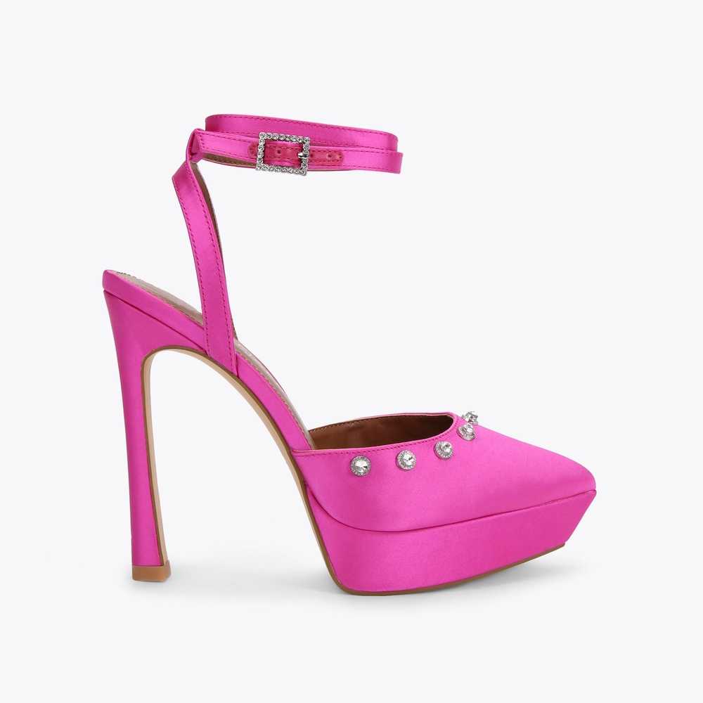 Tacones Kurt Geiger Octavia Plataforma Mujer Fucsia | Mexico-68924759