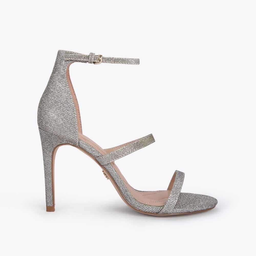 Tacones Kurt Geiger Park Lane Mujer Plateados | Mexico-92345869