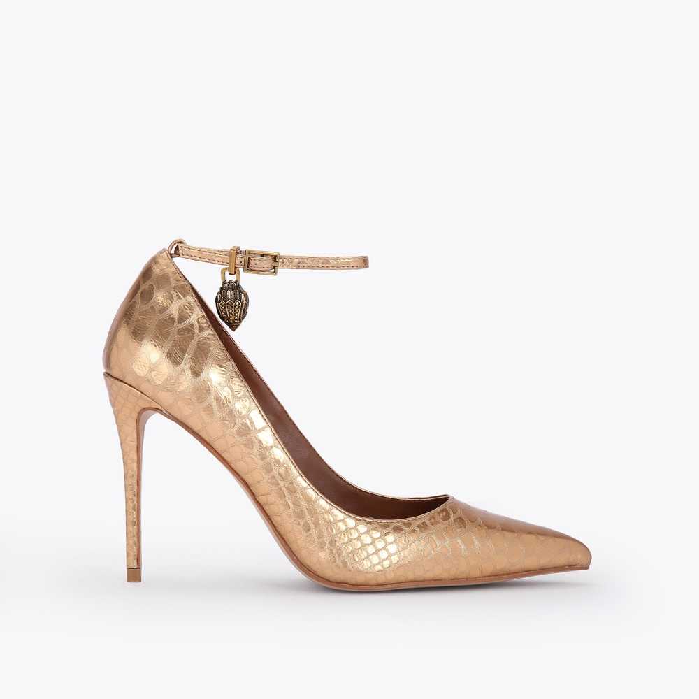 Tacones Kurt Geiger Shoreditch Stiletto Mujer Dorados | Mexico-08749329