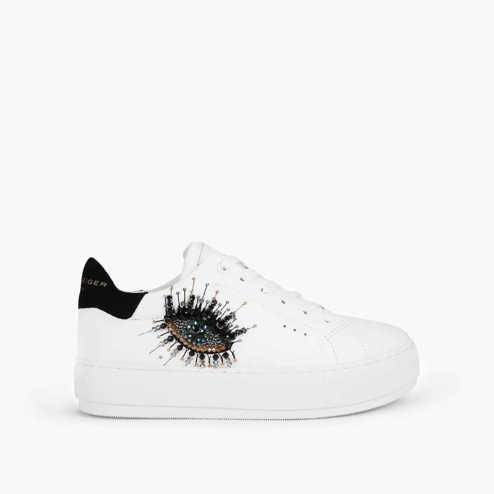Tenis Kurt Geiger Laney Eye Mujer Blancos | Mexico-92375189