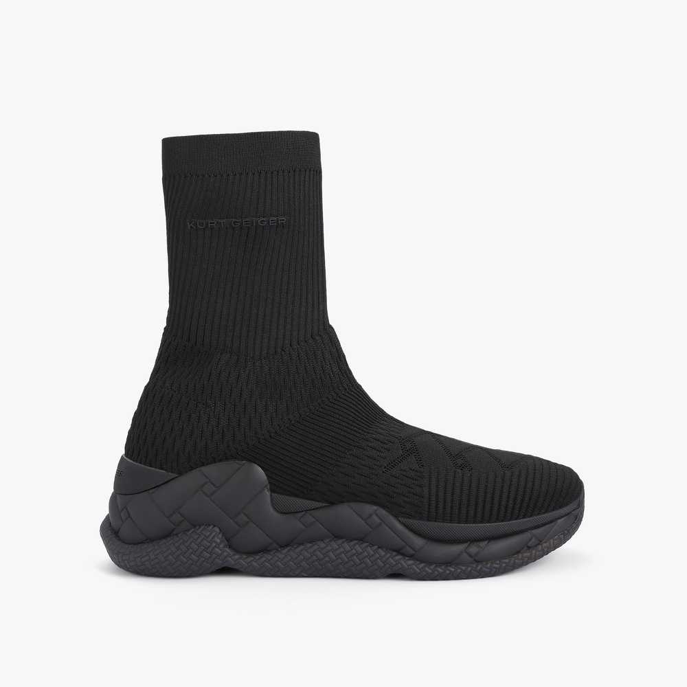 Tenis Kurt Geiger London Sock Mujer Negros | Mexico-72956319