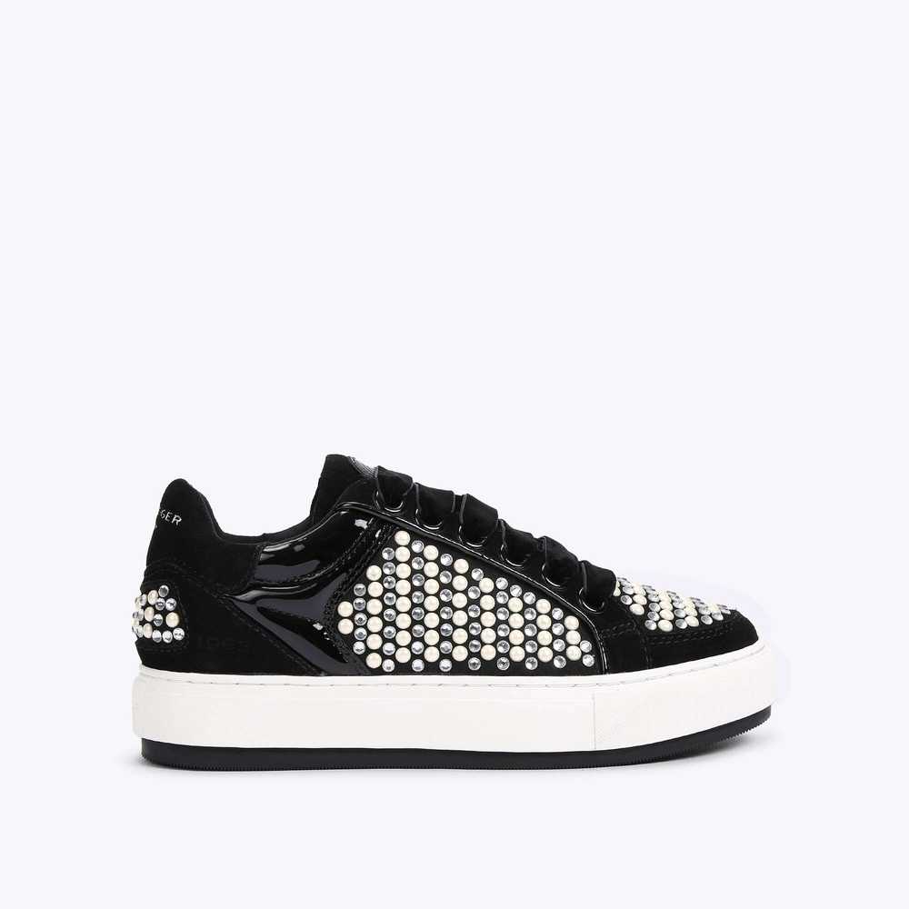 Tenis Kurt Geiger Southbank Mujer Negros Blancos | Mexico-87162499